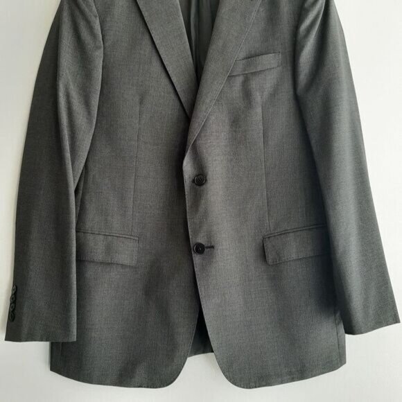 Z ZEGNA Turati 100% Wool Blazer Jacket Gray Men's Sz 44 R - Picture 3 of 15